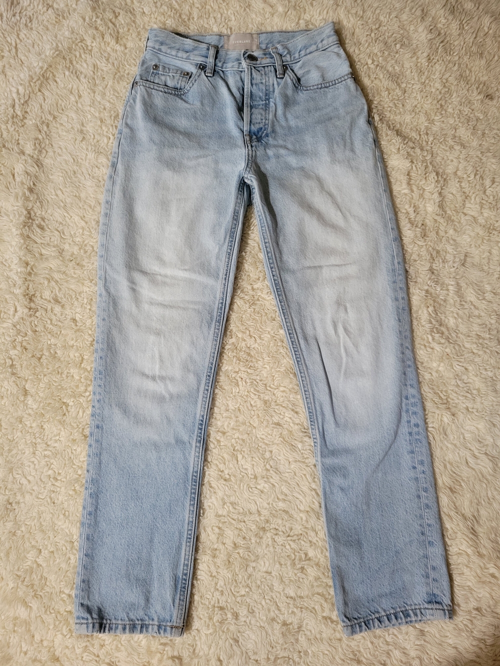 Everlane Summery Light Wash 90s Cheeky Jeans | 23 | High Rise Straight Leg